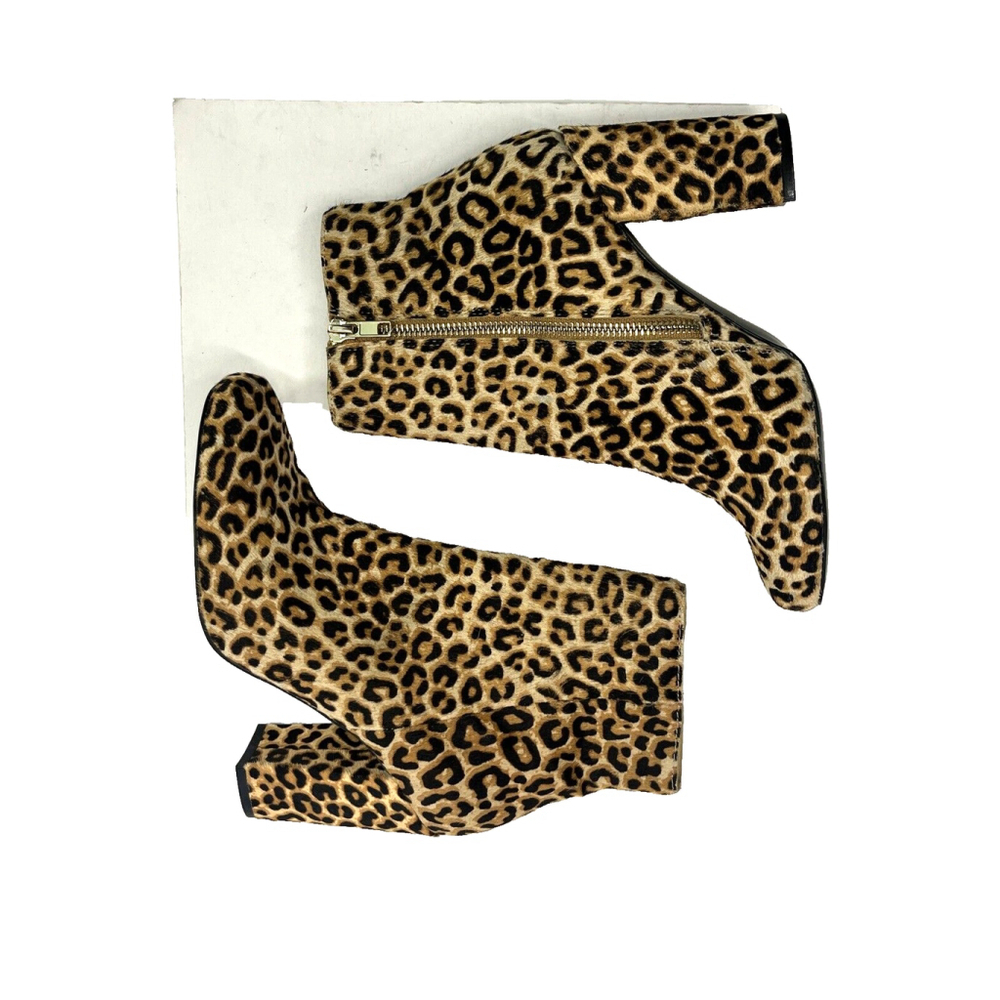 Steve Madden Womens Animal Print Pony Hair Booties Size 8 M Pixie-L Block Heel - Picture 14 of 16